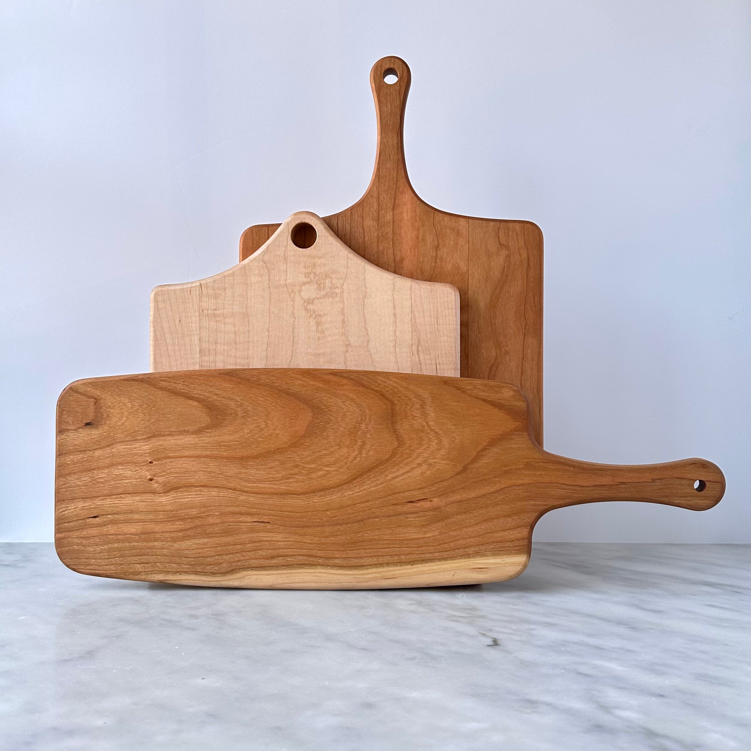 Small Paddle Wood Cutting Board with Handle